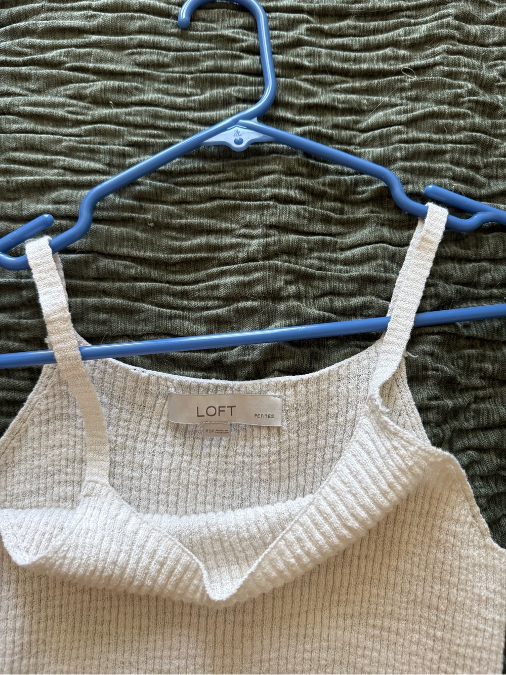 Cream Ribbed Knit top - Picture 3 of 3
